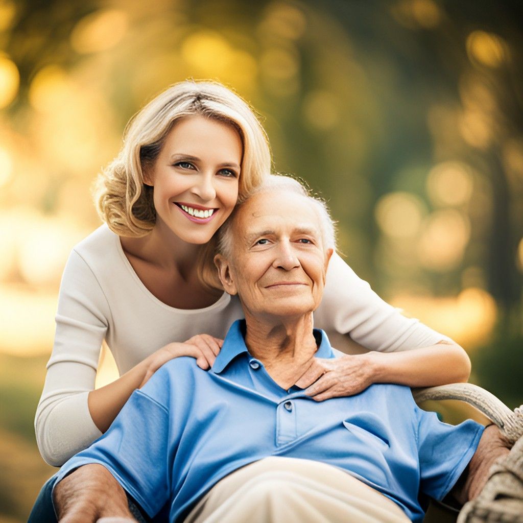 A family caregiver taking care of a loved one
