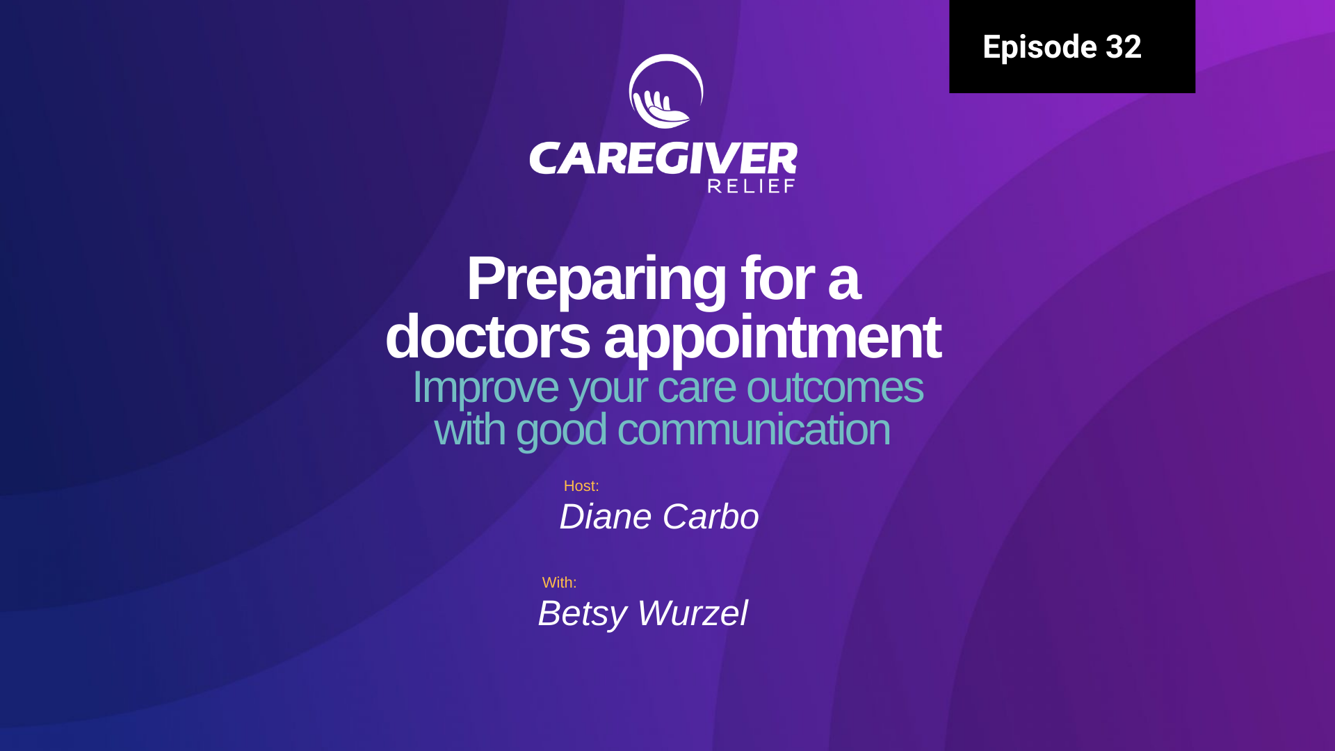 Episode 32 – Betsy Wurzel – Preparing for a doctors appointment