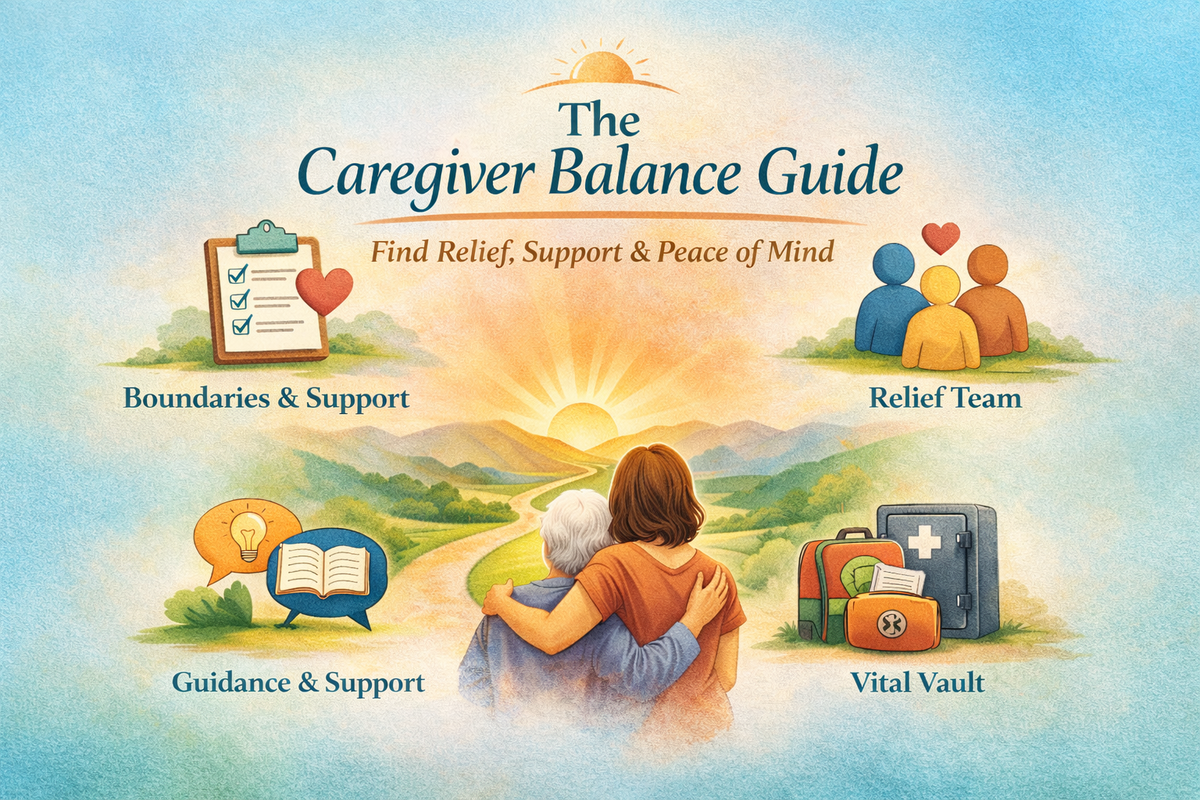 The Caregiver Balance Guide: A Family Caregiver Support Guide to Prevent Burnout and Organize Care