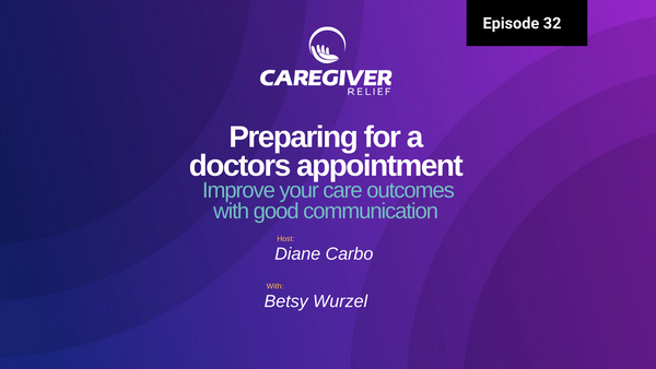 Episode 32 – Betsy Wurzel – Preparing for a doctors appointment